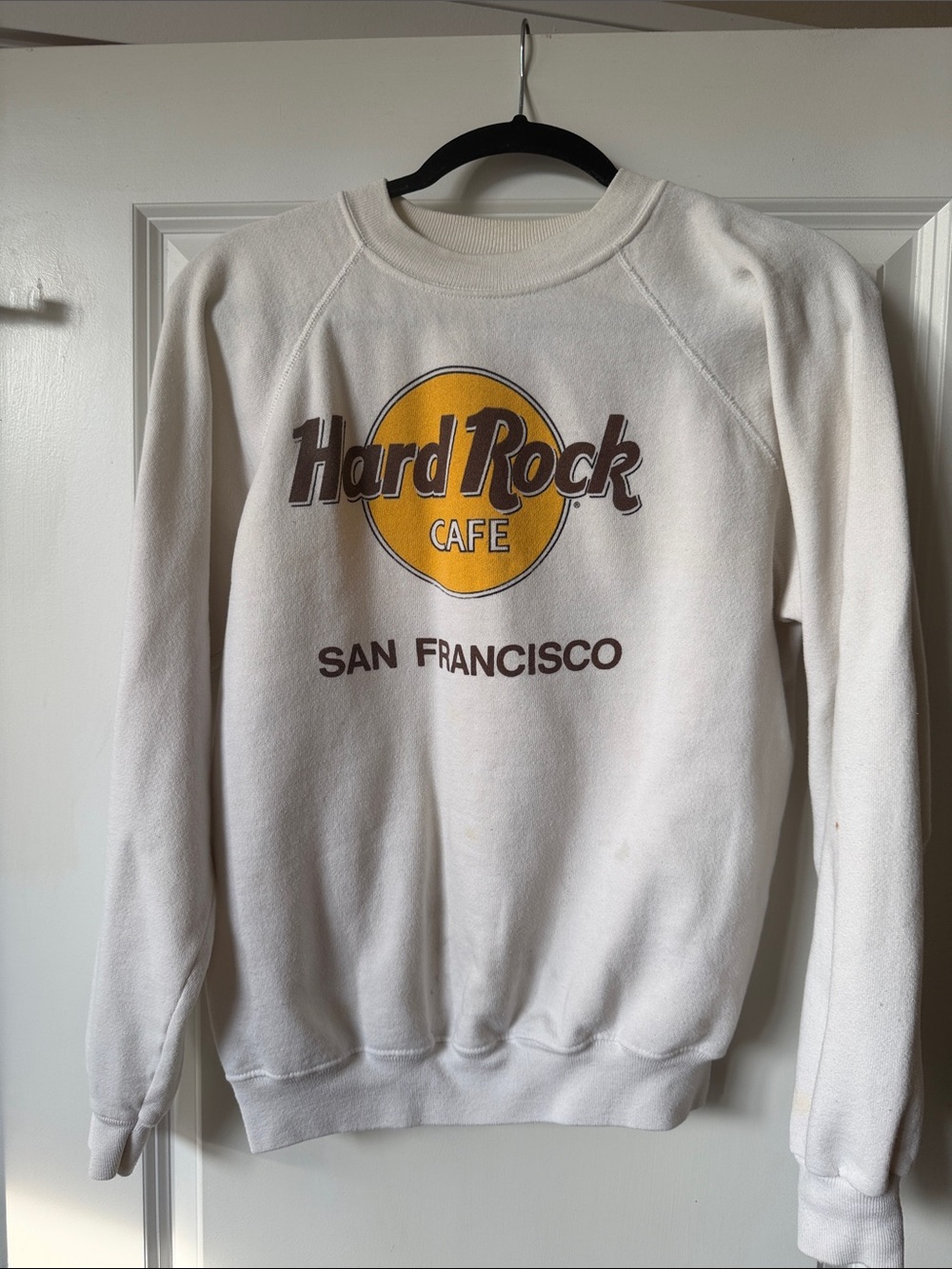 Hard Rock Cafe San Francisco Cream Crewneck Sweatshirt